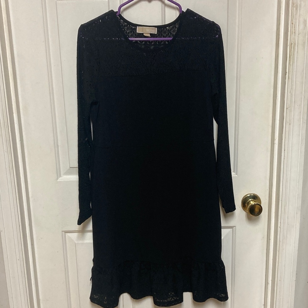 MICHAEL Michael Kors Elegant Black Lace Dress